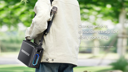 Remax RB-M51 Chenyie Series Portable Wireless Speaker With Light & Dual Wireless Mic (120W)