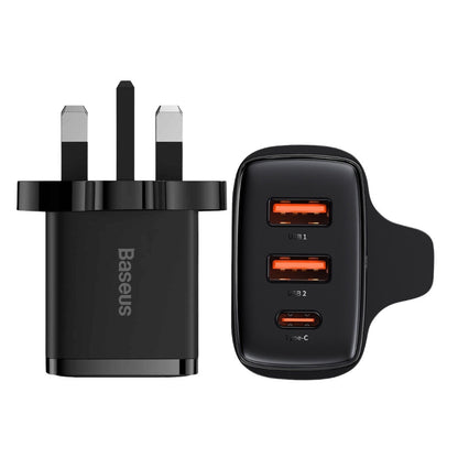 Baseus 30W Compact Fast Charger 2USB + TYPE-C