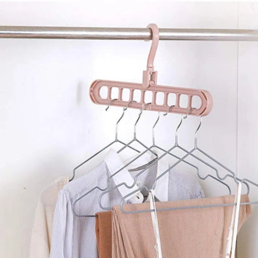 Folding Space Saver Clothes Hanger Anti-Skid Plastic Wardrobe Organizer 1 Pack