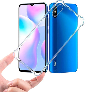 Redmi 9a Shockproof Bumper Ultra Clear Slim Anti-Slip Grip Soft Flexible Back Cover