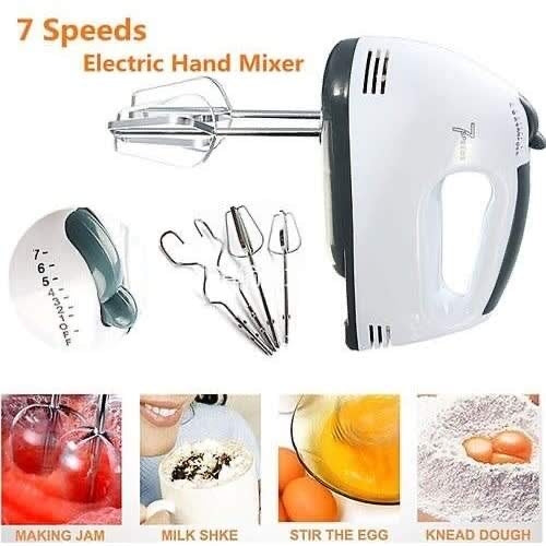 Sokany 7 Speed Hand Beater & Hand Mixer 180W ( Model - 133 )