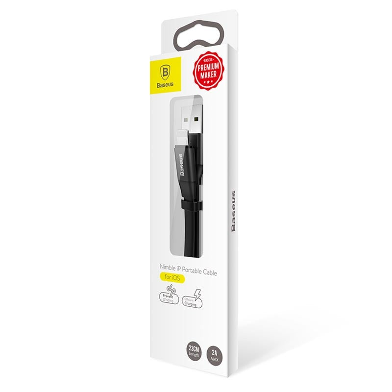 Baseus Nimble 2A 8 Pin Transfer Data Charging Cord 23CM Bold High-quality Core for 8 Pin i Phone