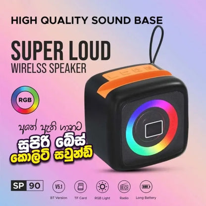 X911 Wireless Speaker Bluetooth Speakers LED Lights Wireless Speaker Outdoor Speaker