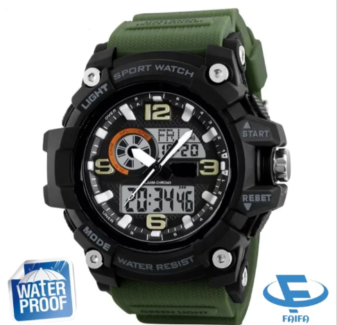 Sport Watch Waterproof S-Sport Watch 4 Colours Piaoma Dual Time