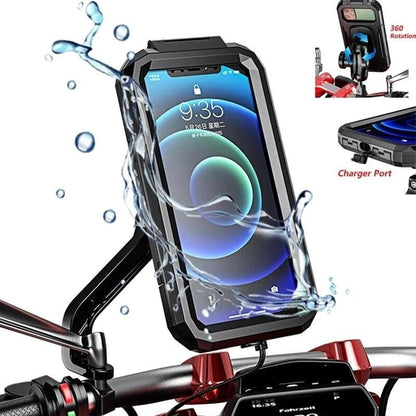 Adjustable Motorcycle Bike Phone Holder Case Outdoor WaterproofPhone Stand Bracket Bicycle Handlebar