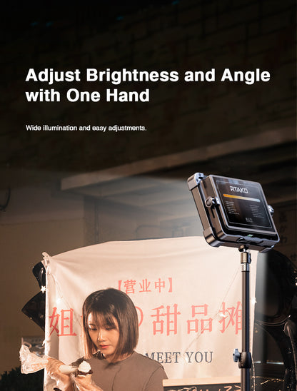 RTAKO AR-GTB600T Multi-Function Charging Panel Light For Studio Lighting
