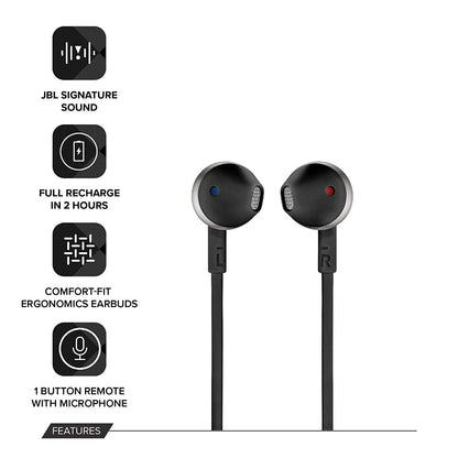 JBL TUNE 205BT Neckband Sports Wireless Bluetooth Headphone - Orginal
