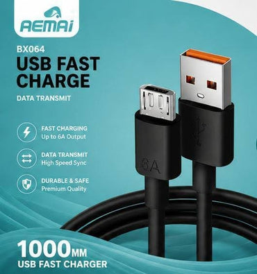 REMAI BX064 USB Fast Charger Micro Cable