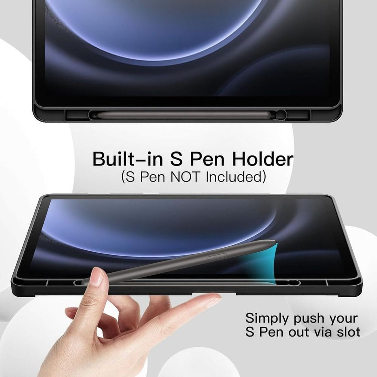 Tri-Fold Smart Protective Case For Samsung Galaxy Tab S10 Plus