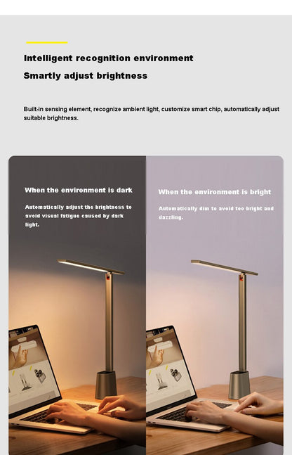 Baseus Table Lamp LED Desk Night Lamp Eye Protection Study Reading Light USB Rechargeable Desktop Office Work Table Lamp