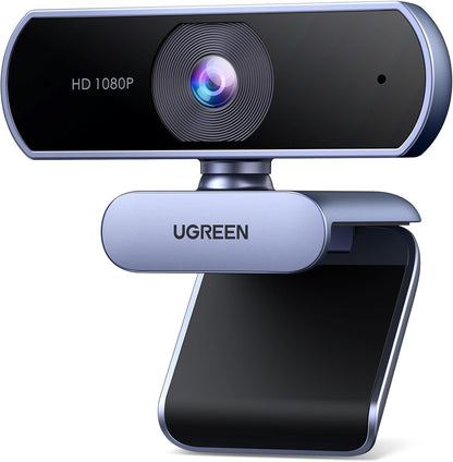 UGREEN 1080P Webcam with Microphone, Full HD USB Web Camera, Adjustable FOV, Noise-Canceling, Plug and Play  -15728