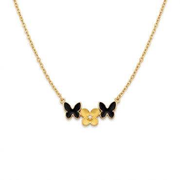 Butterfly Bloom Pendant Necklace