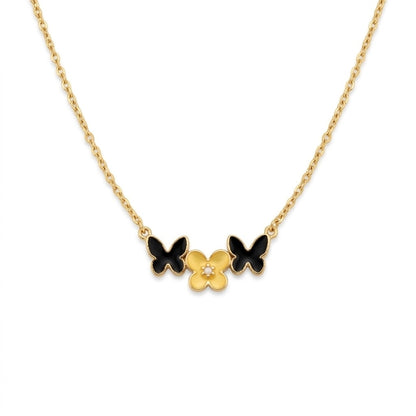 Butterfly Bloom Pendant Necklace