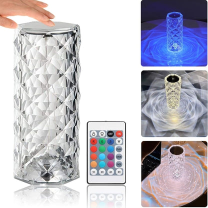 Crystal Table Lamp USB Charging Touch Lamp