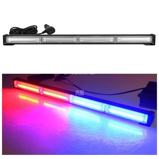 4 Vip Light Strobe Flasher Warning Light Blue White Red 4 Light Bar