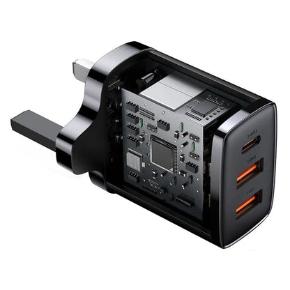 Baseus 30W Compact Fast Charger 2USB + TYPE-C