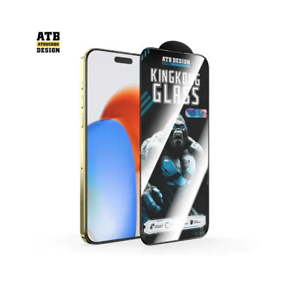 ATB DESIGN HDGlass  Full-Coverage Anti-Shock Tempered Glass Screen Protector For iP 17 Models