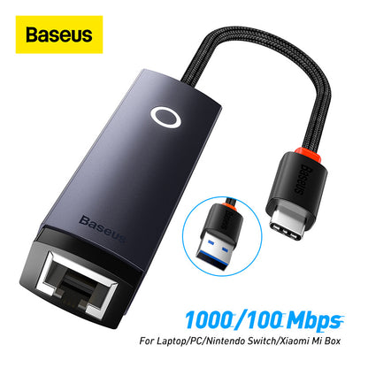 Baseus AirJoy 1000Mbps Type-C to RJ45 LAN Port Ethernet Adapter