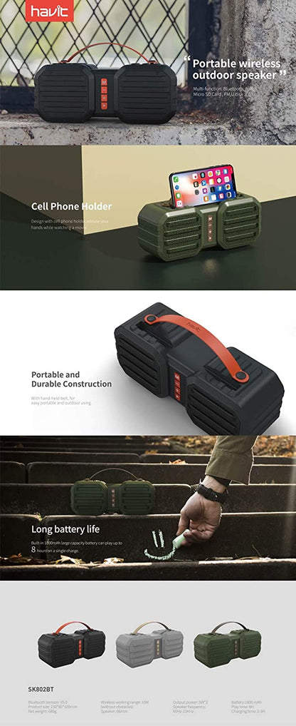 Havit 10W All in 1 Portable Wireless Bluetooth Speaker