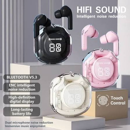 Ultrapods Max TWS Wireless Earbuds | Bluetooth 5.3 Earphones with Smart LED Display