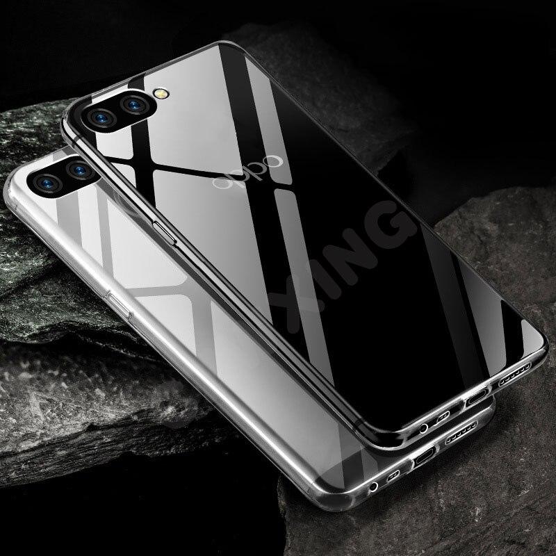 OPPO A3s Crystal Clear Slim Back Cover [Transparent]