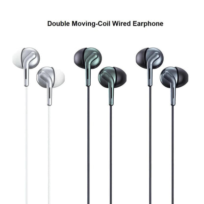 Remax RM-595 Double Moving-Coil Wired Earphone