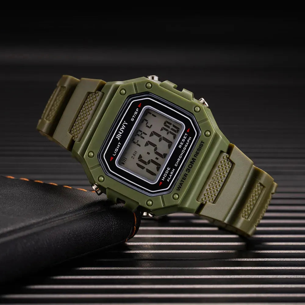 Luxury Brand Men's Wrist Watches Electronic Led Digital Watch for Men Women Square Silicone Watch