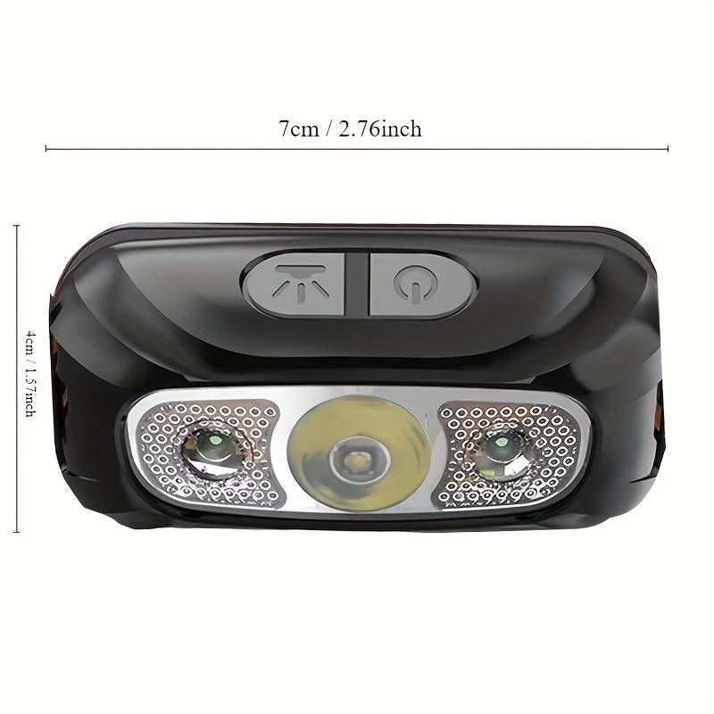 Anedshaop Mini Rechargeable Sensor Headlamp LED Headlight Torch Waterproof Work Light Outdoor