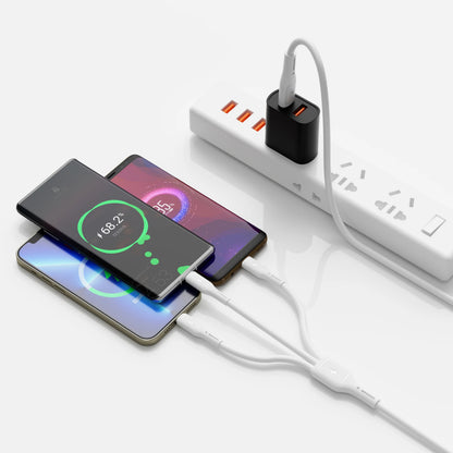 WiWU StarLink Wi-C046E Cable 3-in-1 60W Fast Charging Type-C + Lightning + Micro USB Cable