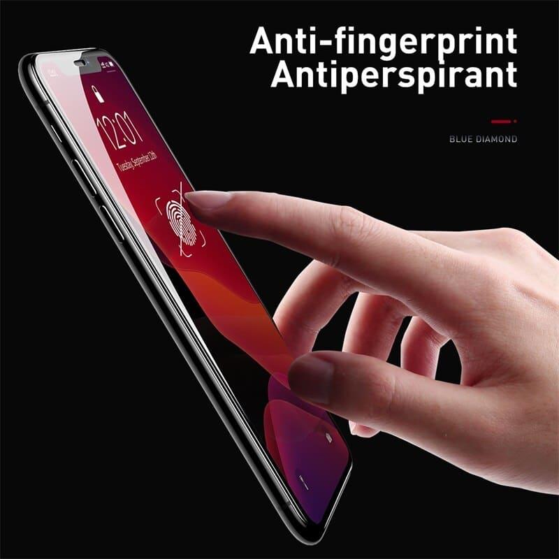 100% Genuine 2 PCS Baseus Full Coverage Curved Tempered Glass Screen Protector For iPhone 11 Pro 5.8