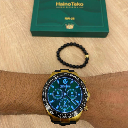 Haino Teko Germany RW-26 Round Smartwatch with stylish King Bracelet