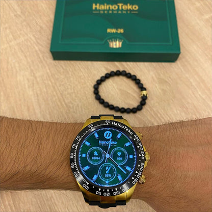 Haino Teko Germany RW-26 Round Smartwatch with stylish King Bracelet