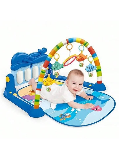 Unisex Baby Piano Gym Play Mat, Infant Kick and Play Piano Activity Center, Musical & Educational