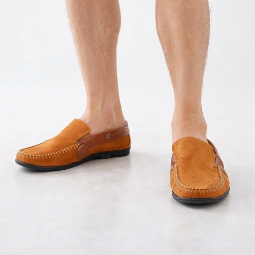 Men Tan Colour Casual Slip on Shoes