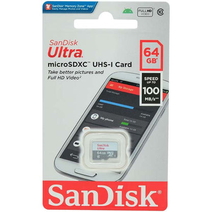 Sandisk Ultra Micro SD / MicroSDXC Memory Card Class 10 - 64GB