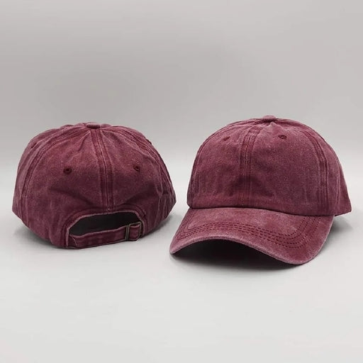 Cap for Men - Cotton Classic Baseball Style - Adjustable Snapback with Curved Brim
