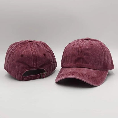 Cap for Men - Cotton Classic Baseball Style - Adjustable Snapback with Curved Brim