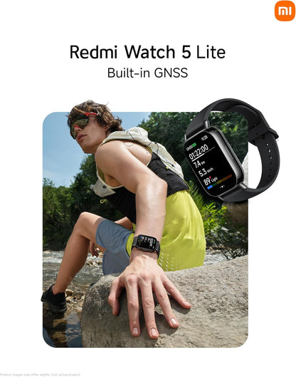 Xiaomi Redmi Watch 5 Lite Global 1.96" Amoled Up to 18 Days Battery GNSS Dual Mic 150+ Workout Modes 5ATM Water Resistance Heart Rate Sensor