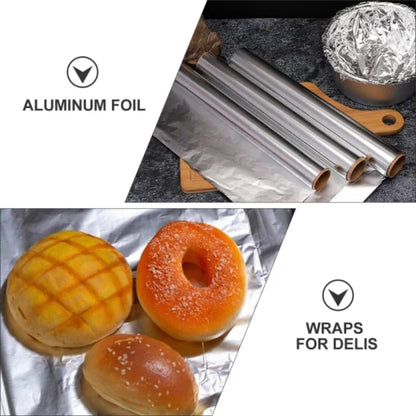 Aluminum Foil Sheets 30Cm X 5M Non Stick Household Aluminum Foil Roll Kitchen Wrap