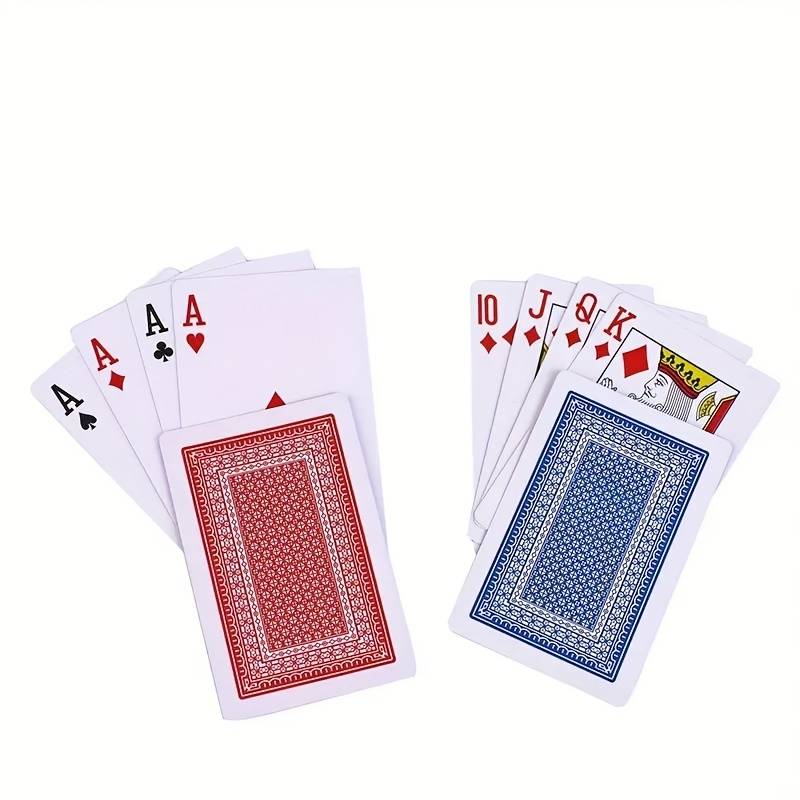 Premium Poker Size Playing Cards with 21 Points, Euchre and Canasta Standard Index -Superior Quality
