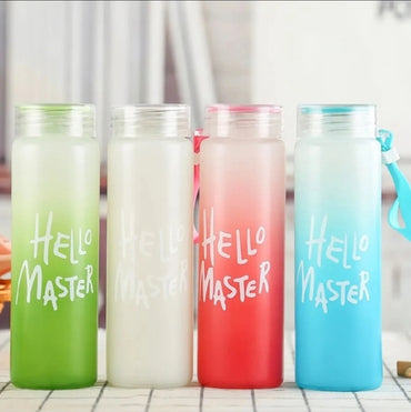 Colorful Glass Water Bottles â€“ 450Ml