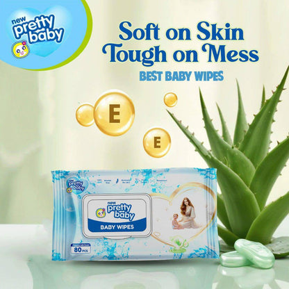 Pretty Baby | Baby Wipes | 240 Pieces Bundle