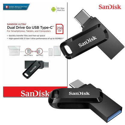 SanDisk Ultra 32GB / 64GB / 128GB / 256GB Dual Drive USB 3.1 Type-C OTG
