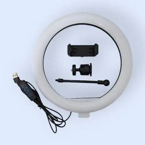 10" LED Ring Light with Phone Holder for TikTok & YouTube (No Tripod)