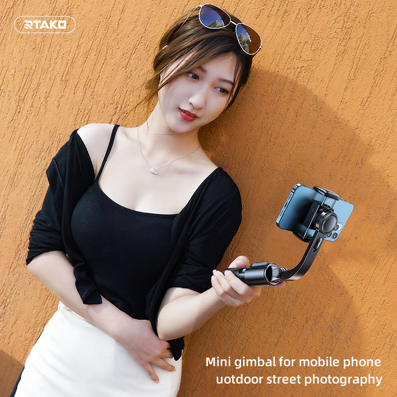 Rtako L08 Mini Anti-shake Electric Gimbal Stabilizer - Ultra-Compact Design: Lightweight and easy to carry, making it ideal for travel and daily use