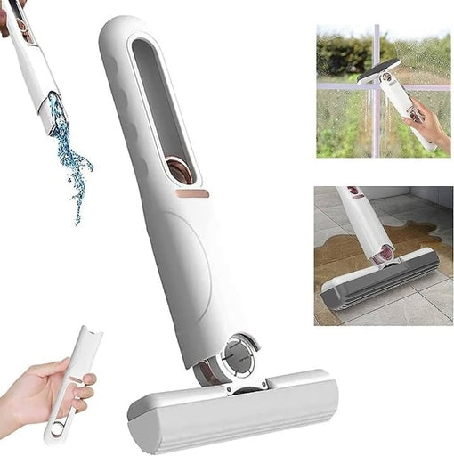 Mini Cleaning Mop, Mini Sponge Mop, Wet and Dry Use Cleaning System, Mini Mop for Bathroom, Kitchen