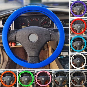 Car Styling Texture Auto Silicone Steering Wheel Cover Soft Car Steering Wheel Automobiles/GREY