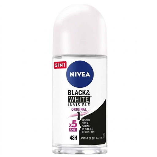 NIVEA Black & White Invisible Original Deodorant - 50Ml