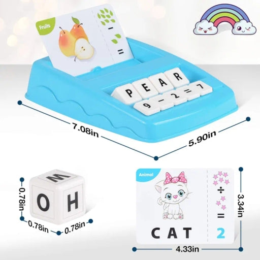 Educational Game -2in1, Matching Letters and Arithmetic, Reading Spelling, Word Objects
