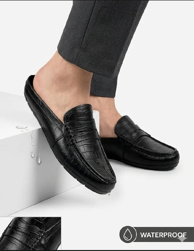 Men’s Black Slip-on Loafer Half Shoes